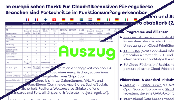 Marktübersicht EU-Public-Cloud-Anbieter