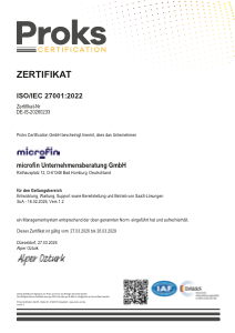 ISO/IEC 27001:2022 DE