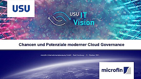 USU IT Vision/Vortag Cloud Governance
